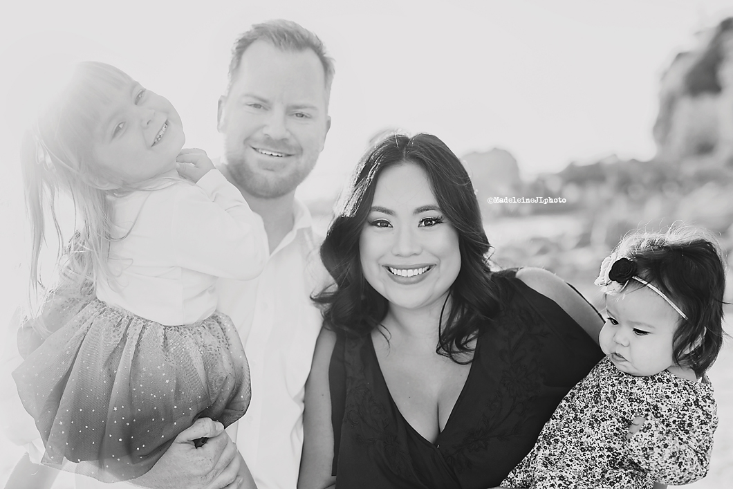 Little Corona del Mar beach session. Orange County family beach photography